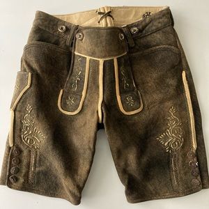 Oktoberfest Authentic Women’s Lederhosen (Samisch Rothirsch brand) (Like New)